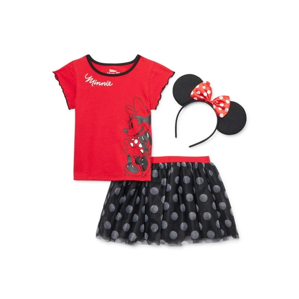 4T Disney's Mouse top blouse shirt shorts Boutique Girls Minnie Mouse Outfit 3T